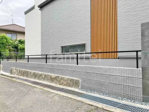 宝塚市 新築シンプル オープン外構