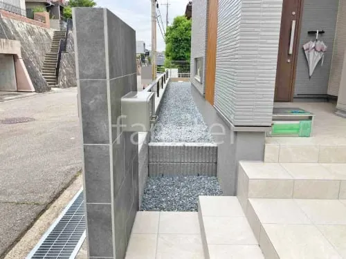 宝塚市 新築シンプル オープン外構