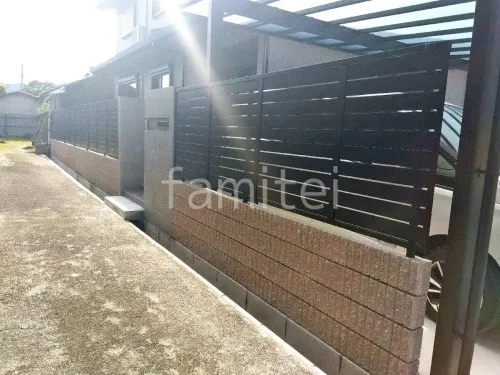 大和高田市 新築シンプル セミクローズ外構