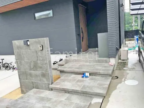 木津川市 新築シンプル オープン外構
