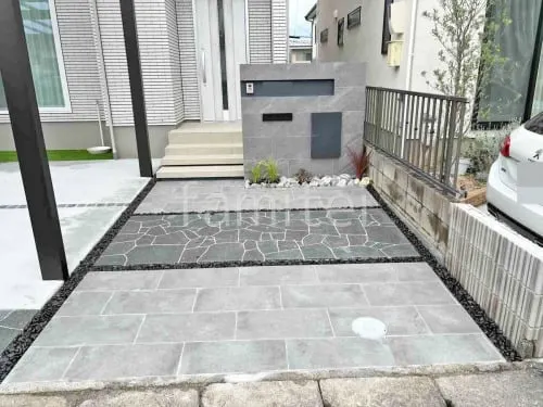 大津市 新築シンプル オープン外構