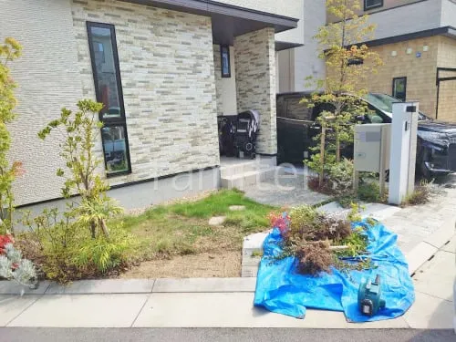 宝塚市 既存植栽撤去