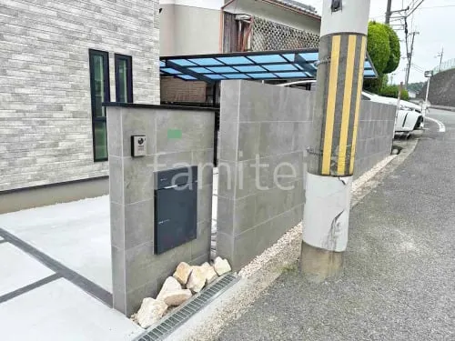 王寺町 新築シンプル オープン外構