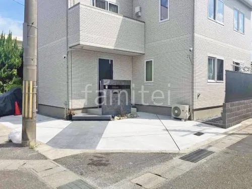 木津川市 新築シンプル オープン外構