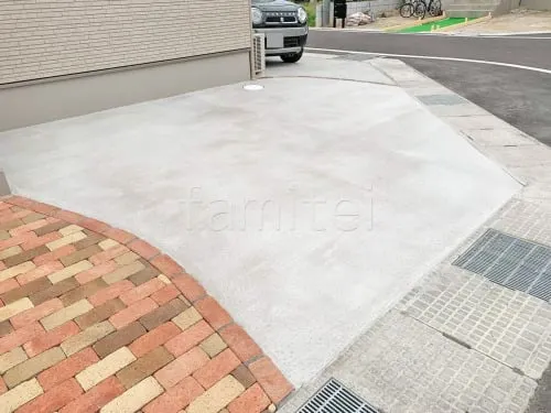 草津市 新築シンプル オープン外構