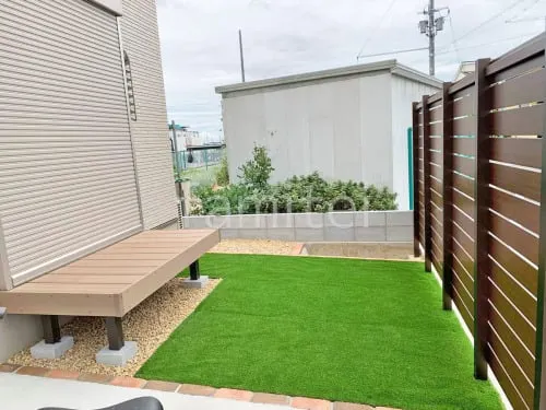草津市 新築シンプル オープン外構