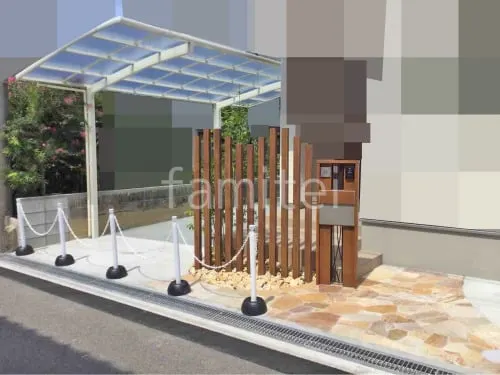 羽曳野市 新築ベーシック オープン外構