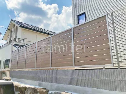 川西市 新築シンプル クローズ外構