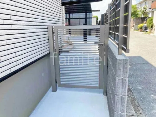 川西市 新築シンプル クローズ外構