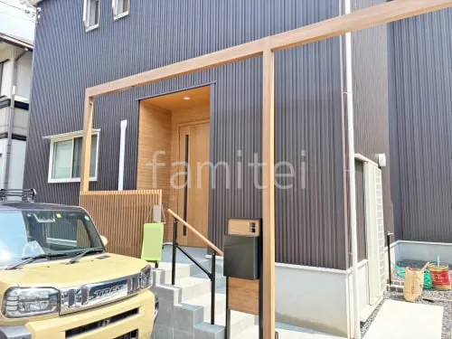 草津市 新築ベーシック オープン外構