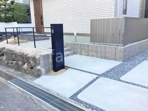 宝塚市 新築ベーシック オープン外構