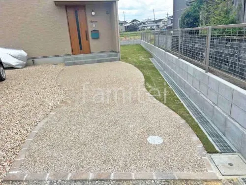 草津市 新築ベーシック オープン外構