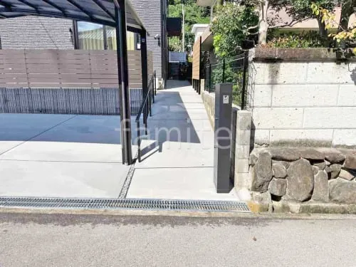 堺市 新築ベーシック オープン外構