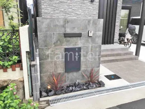 大阪市 新築シンプル オープン外構