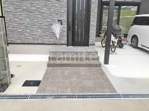 大阪市 新築シンプル オープン外構