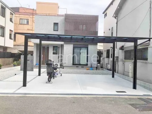 大阪市 新築シンプル オープン外構