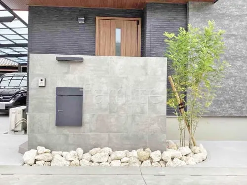 川西市 新築シンプル オープン外構