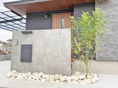 川西市 新築シンプル オープン外構