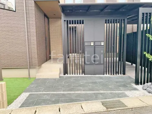 近江八幡市 新築ハイクラス オープン外構