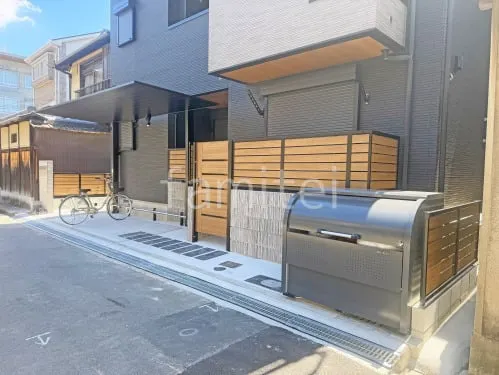 大阪市 新築シンプル オープン外構