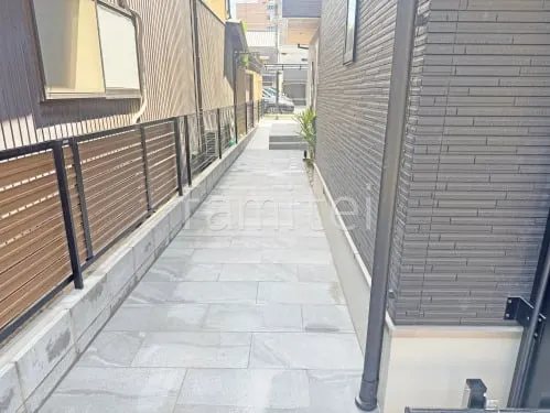 大阪市 新築シンプル オープン外構