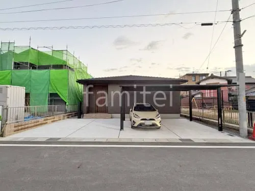 湖南市 新築ベーシック オープン外構