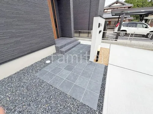 守山市 新築シンプル オープン外構