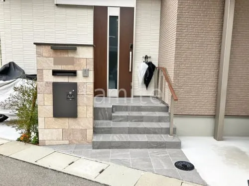 上牧町 新築シンプル オープン外構