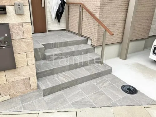 上牧町 新築シンプル オープン外構