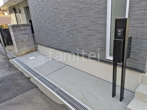 寝屋川市 新築ベーシック オープン外構