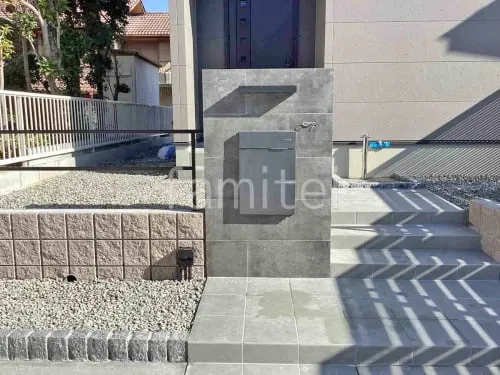 川西市 新築シンプル オープン外構