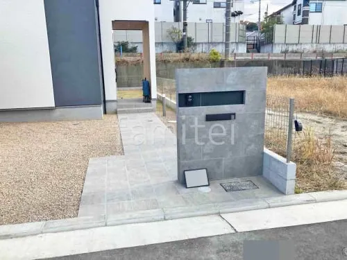 交野市 新築シンプル オープン外構