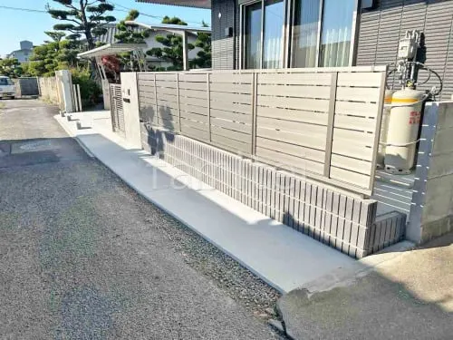 和歌山市 新築シンプル クローズ外構