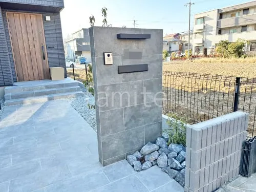 伊丹市 新築シンプル オープン外構