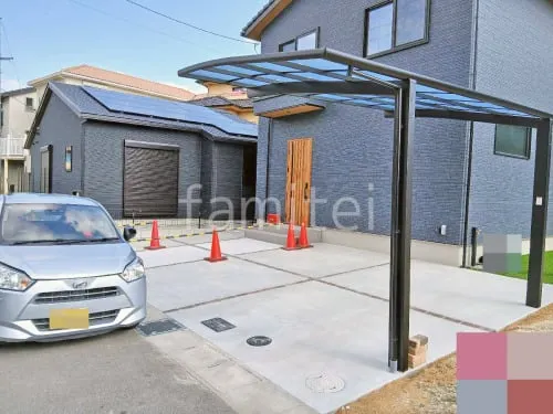 上牧町 新築ベーシック オープン外構