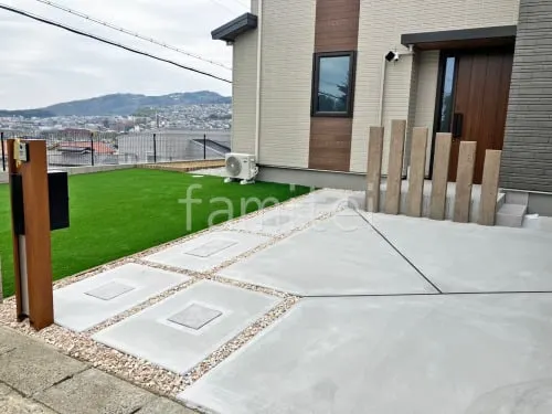 三郷町 新築ベーシック オープン外構