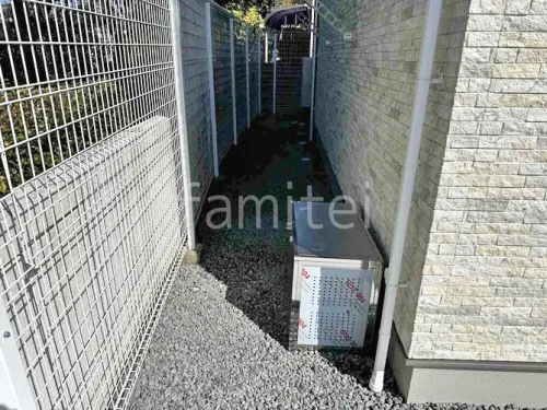 堺市 新築シンプル セミクローズ外構