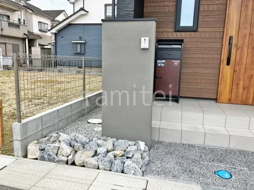 桜井市 新築シンプル オープン外構