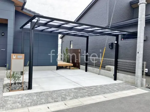 桜井市 新築ベーシック オープン外構