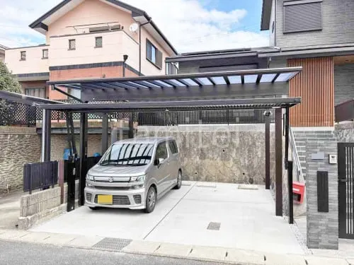 大津市 新築シンプル クローズ外構