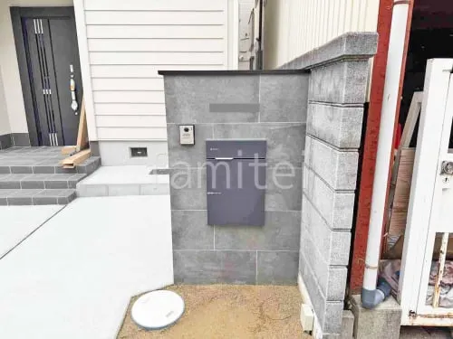 大阪市 リフォームシンプル クローズ外構