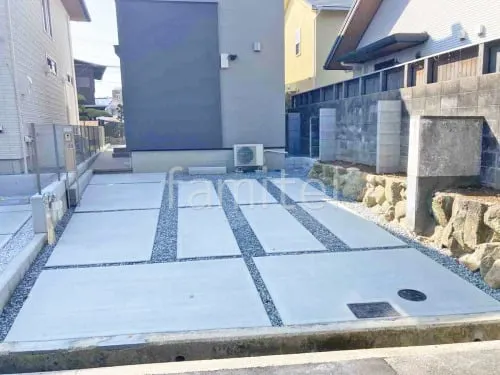 宝塚市 新築ベーシック オープン外構