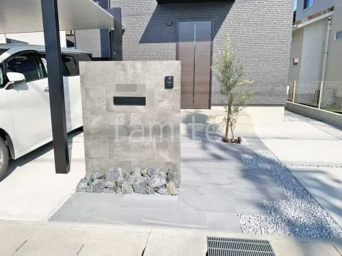 草津市 新築シンプル オープン外構