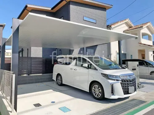 草津市 新築シンプル オープン外構