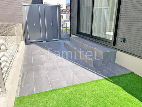 草津市 新築シンプル オープン外構