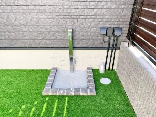 草津市 新築シンプル オープン外構