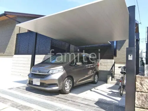 河合町 新築ベーシック オープン外構