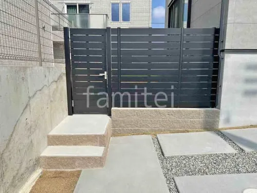 川西市 新築シンプル オープン外構