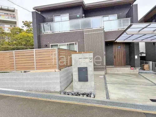 宝塚市 新築シンプル オープン外構