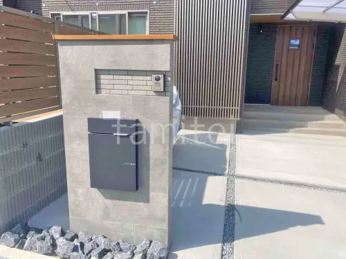 宝塚市 新築シンプル オープン外構